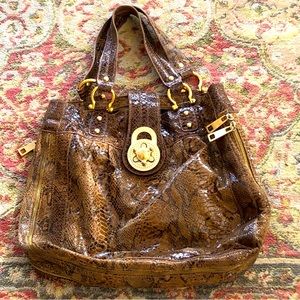 Steve Madden Brown Leather (Snake Skin Like) Purse